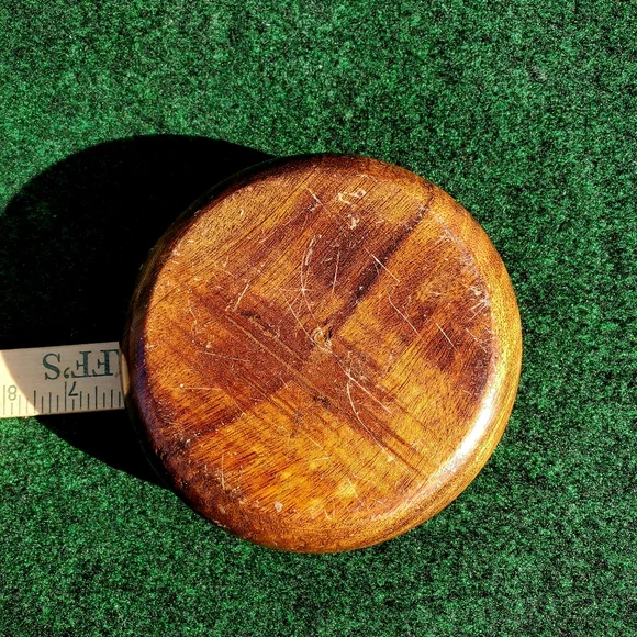 Natural Edge Walnut Bowl Trinket Pocket Change 6in Diameter Hand Turned - Picture 5 of 8